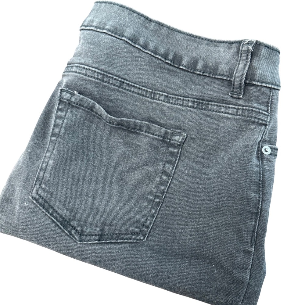 Route 66 Skinny Jeans Womens 16 Black Distressed Ripped Raw‎ Hem Denim Pants